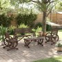 Juego de muebles de jardín 4 piezas madera maciza de abeto de vidaXL, Conjuntos de jardín - Ref: Foro24-3207132, Precio: 441,...