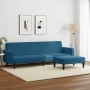 2-teilige Sofagarnitur aus blauem Samt von vidaXL, Sofas - Ref: Foro24-3216279, Preis: 306,99 €, Rabatt: %