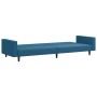 2-teilige Sofagarnitur aus blauem Samt von vidaXL, Sofas - Ref: Foro24-3216279, Preis: 306,99 €, Rabatt: %