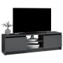 Mueble de TV de aglomerado gris brillante 120x30x35,5 cm de vidaXL, Muebles TV - Ref: Foro24-800575, Precio: 77,45 €, Descuen...