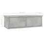 Drawer shelf for concrete plywood wall 60x26x18.5cm by vidaXL, Shelves and shelves - Ref: Foro24-800589, Price: 39,51 €, Disc...