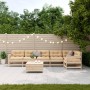 Gartenmöbel-Set 7-teilig und Kissen aus massivem Kiefernholz von vidaXL, Gartensets - Ref: Foro24-3250892, Preis: 645,03 €, R...