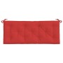 Cojín de banco de jardín tela Oxford rojo 120x50x7 cm de vidaXL, Cojines para sillas y sofás - Ref: Foro24-361589, Precio: 34...