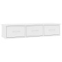 Estante cajones para pared contrachapada blanco 88x26x18,5 cm de vidaXL, Estantes y estanterías - Ref: Foro24-800594, Precio:...