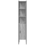 Armario de baño madera de ingeniería gris Sonoma 33x33x185,5 cm de vidaXL, Tocadores - Ref: Foro24-842474, Precio: 87,31 €, D...