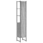 Armario de baño madera de ingeniería gris Sonoma 33x33x185,5 cm de vidaXL, Tocadores - Ref: Foro24-842474, Precio: 87,31 €, D...