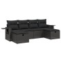 6-piece garden sofa set and black synthetic rattan cushions by vidaXL, Garden sets - Ref: Foro24-3263851, Price: 361,31 €, Di...