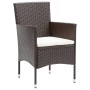 Garden chairs with cushions 4 units brown synthetic rattan by vidaXL, Garden chairs - Ref: Foro24-318501, Price: 229,89 €, Di...