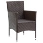 Garden chairs with cushions 4 units brown synthetic rattan by vidaXL, Garden chairs - Ref: Foro24-318501, Price: 229,89 €, Di...