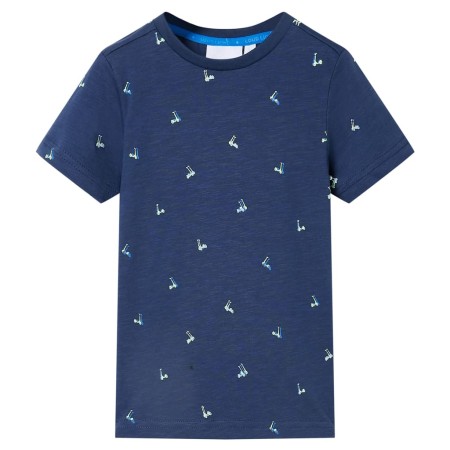 Camiseta de niños azul oscuro 128 de vidaXL, Camisetas para niños - Ref: Foro24-11952, Precio: 9,27 €, Descuento: %