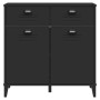 VIKEN black engineered wood sideboard 80x40x80 cm by vidaXL, Sideboards - Ref: Foro24-374936, Price: 145,25 €, Discount: %