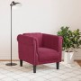 Red velvet armchair by vidaXL, Sofas - Ref: Foro24-372569, Price: 183,54 €, Discount: %