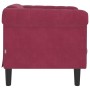 Red velvet armchair by vidaXL, Sofas - Ref: Foro24-372569, Price: 183,54 €, Discount: %