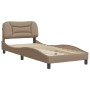 Estructura de cama cabecero cuero sintético capuchino 80x200cm de vidaXL, Camas y somieres - Ref: Foro24-3207964, Precio: 157...