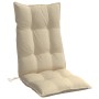 Cojines de silla con respaldo alto 4 uds tela Oxford beige de vidaXL, Cojines para sillas y sofás - Ref: Foro24-377612, Preci...