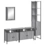 Set de muebles de baño 4 pzas madera contrachapada gris sonoma de vidaXL, Muebles de baño - Ref: Foro24-3214808, Precio: 244,...