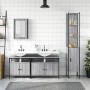 Bathroom furniture set 4 pieces sonoma gray plywood by vidaXL, Bathroom furniture - Ref: Foro24-3214808, Price: 244,84 €, Dis...