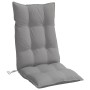 Cojines de silla con respaldo alto 4 uds tela Oxford gris de vidaXL, Cojines para sillas y sofás - Ref: Foro24-377606, Precio...