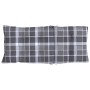 High back chair cushions 6 pcs gray plaid Oxford fabric by vidaXL, Cushions for chairs and sofas - Ref: Foro24-377646, Price:...