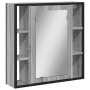 Sonoma gray wood bathroom mirror cabinet 60x16x60 cm by vidaXL, Dressing tables - Ref: Foro24-842429, Price: 77,91 €, Discoun...