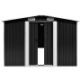 Anthracite gray galvanized steel garden shed 257x779x181cm by vidaXL, Sheds - Ref: Foro24-47034, Price: 1,00 €, Discount: %