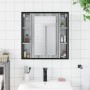 Sonoma gray wood bathroom mirror cabinet 60x16x60 cm by vidaXL, Dressing tables - Ref: Foro24-842429, Price: 77,91 €, Discoun...