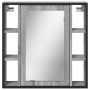 Sonoma gray wood bathroom mirror cabinet 60x16x60 cm by vidaXL, Dressing tables - Ref: Foro24-842429, Price: 77,91 €, Discoun...