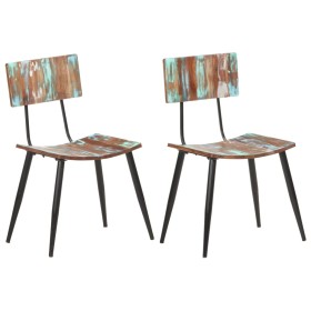 Sillas de comedor 2 unidades madera maciza reciclada de vidaXL, Sillas de comedor - Ref: Foro24-287901, Precio: 208,99 €, Des...