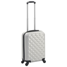 Maleta con ruedas trolley rígida plateada brillante ABS de vidaXL, Maletas - Ref: Foro24-91892, Precio: 63,99 €, Descuento: %