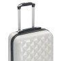 Maleta con ruedas trolley rígida plateada brillante ABS de vidaXL, Maletas - Ref: Foro24-91892, Precio: 63,99 €, Descuento: %