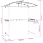 Barbecue gazebo side shelf anthracite steel 210x114x230 cm by vidaXL, Tents and gazebos - Ref: Foro24-360139, Price: 421,89 €...