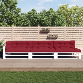 Palettenkissen 7 Stück roter Stoff von vidaXL, Kissen für Stühle und Sofas - Ref: Foro24-3200556, Preis: 148,99 €, Rabatt: %