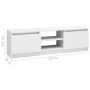 TV stand made of glossy white chipboard 120x30x35.5 cm by vidaXL, TV Furniture - Ref: Foro24-800573, Price: 92,21 €, Discount: %