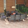 9-piece garden furniture set with gray synthetic rattan cushions by vidaXL, Garden sets - Ref: Foro24-3095032, Price: 790,51 ...