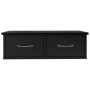 Glossy black plywood wall drawer shelf 60x26x18.5cm by vidaXL, Shelves and shelves - Ref: Foro24-800592, Price: 40,27 €, Disc...