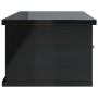 Glossy black plywood wall drawer shelf 60x26x18.5cm by vidaXL, Shelves and shelves - Ref: Foro24-800592, Price: 40,27 €, Disc...