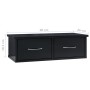 Glossy black plywood wall drawer shelf 60x26x18.5cm by vidaXL, Shelves and shelves - Ref: Foro24-800592, Price: 40,27 €, Disc...