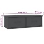 Drawer shelf for gray plywood wall 60x26x18.5cm by vidaXL, Shelves and shelves - Ref: Foro24-800587, Price: 35,44 €, Discount: %