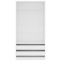 White plywood cabinet 100x50x200 cm by vidaXL, Wardrobes - Ref: Foro24-800603, Price: 204,53 €, Discount: %