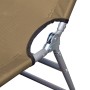 Folding lounger with head cushion and adjustable backrest gray by vidaXL, Loungers - Ref: Foro24-44296, Price: 64,20 €, Disco...