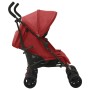 Carrito para gemelos de acero rojo de vidaXL, Cochecitos de bebé - Ref: Foro24-10239, Precio: 234,99 €, Descuento: %