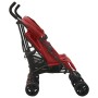 Carrito para gemelos de acero rojo de vidaXL, Cochecitos de bebé - Ref: Foro24-10239, Precio: 234,99 €, Descuento: %