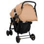 Carrito para gemelos tandem de acero gris taupé de vidaXL, Cochecitos de bebé - Ref: Foro24-10349, Precio: 209,71 €, Descuent...