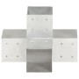 Post connectors in X 4 pcs galvanized metal 101x101 mm by vidaXL, fence posts - Ref: Foro24-145484, Price: 84,80 €, Discount: %