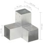 Conectores de postes en forma de Y metal galvanizado 91x91 mm de vidaXL, Postes de cerca - Ref: Foro24-145473, Precio: 23,64 ...