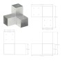 Conectores de postes en forma de Y metal galvanizado 91x91 mm de vidaXL, Postes de cerca - Ref: Foro24-145473, Precio: 23,64 ...