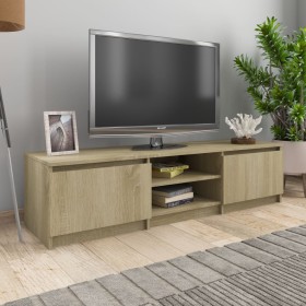 Sonoma oak plywood TV cabinet 140x40x35.5cm by vidaXL, TV Furniture - Ref: Foro24-800651, Price: 86,77 €, Discount: %