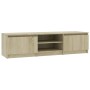 TV-Schrank aus Sonoma-Eichensperrholz, 140 x 40 x 35,5 cm von vidaXL, TV-Möbel - Ref: Foro24-800651, Preis: 80,43 €, Rabatt: %