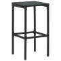 Kitchen stools with cushions 3 pcs black synthetic rattan by vidaXL, Kitchen stools - Ref: Foro24-313443, Price: 168,37 €, Di...