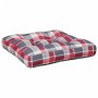 Cushion for sofa pallet sofa red plaid fabric 50x50x12 cm by vidaXL, Cushions for chairs and sofas - Ref: Foro24-314376, Pric...